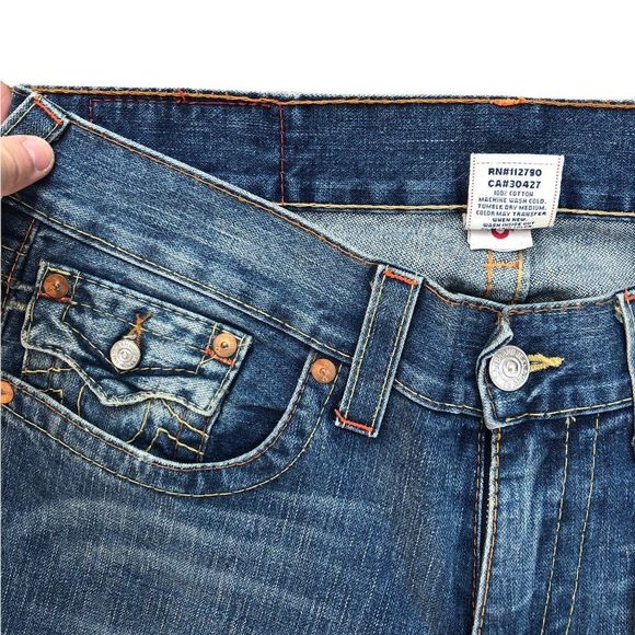 True Religion Jeans Size 33 BILLY Blue - Picture 6 of 6